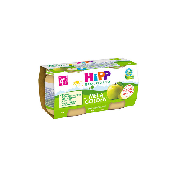 HIPP BIO OMOGENEIZZATO MELA GOLDEN 2 X 80 G