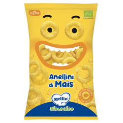 MELLIN SNACK BIO ANELLINI MAIS 15 G