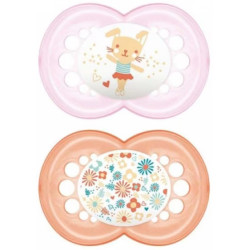 MAM SUCCHIETTO ORIGINAL 16+ SILICONE FEMMINA 2 PEZZI