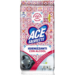 ACE SALVIETTE IGIENIZZANTI ALCOOL 40 PEZZI