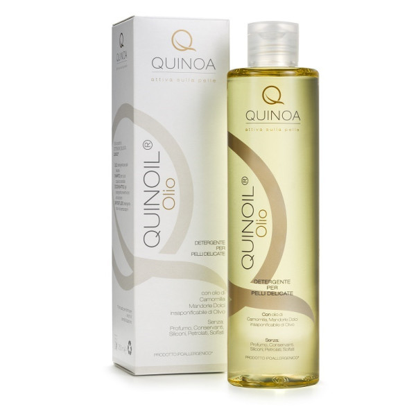 QUINOA QUINOIL OLIO DETERGENTE PER PELLI DELICATE 200 ML QUINOA QUINOIL OLIO DETERGENTE PER PELLI DELICATE 200 ML