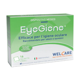 SALVIETTE OCULARI STERILI EYEGIENE 16 PEZZI 14X15CM