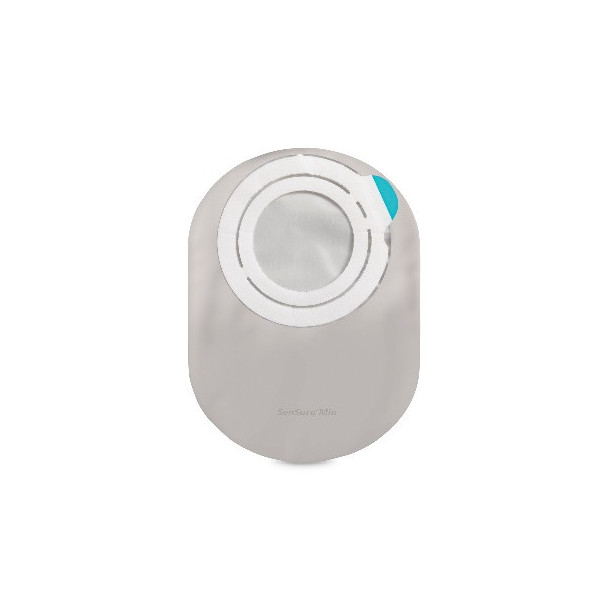 SENSURA MIO FLEX SISTEMA 2 PEZZI CON AGGANCIO ADESIVO SACCA COLOSTOMIA A FONDO CHIUSO RIVESTITA 50MM DA 340 ML 30 PEZZI