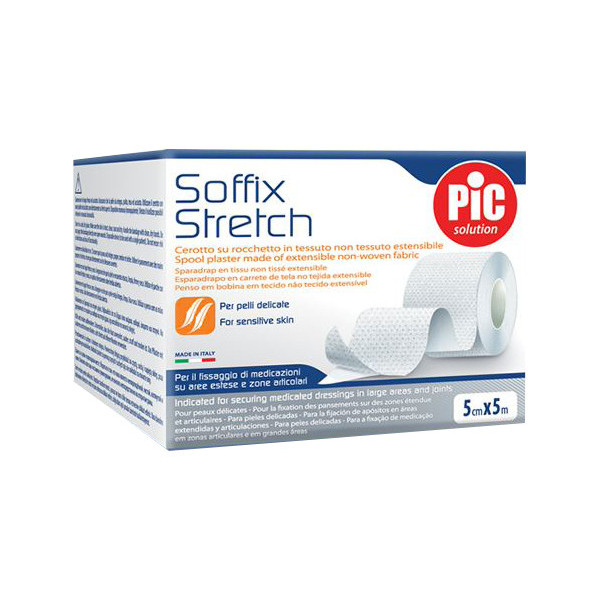 CEROTTO IN ROTOLO PIC SOFFIX STRETCH TESSUTO NON TESSUTO ESTENDIBILE 5X500 CM 1 PEZZO