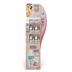 ESPOSITORE SAUGELLA DIVERSE MA UGUALI INTIMO&CORPO 12 BUNDLE DI INTIMO&CORPO 500 ML + 100 ML