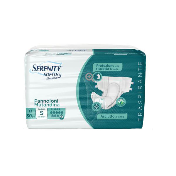 PANNOLONE MUTANDINA SERENITY SD SENSITIVE SUPER L 15 PEZZI