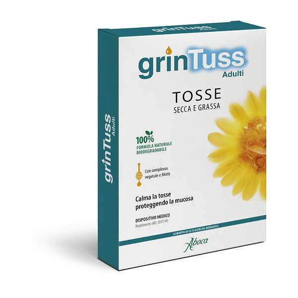 GRINTUSS ADULTI SCIROPPO 12 FLACONCINI MONODOSE