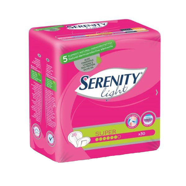 PANNOLONE PER INCONTINENZA SERENITY LIGHT LADY SUPER 12 PEZZI