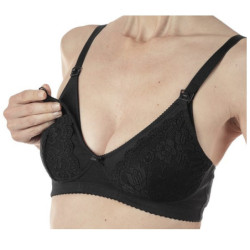 MAMMY REGGISENO COTONE ALLATTAMENTO BLACK 3D