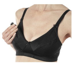 MAMMY REGGISENO MICROFIBRA ALLATTAMENTO BLACK 6C