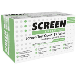 SCREEN TEST ANTIGENICO RAPIDO AUTODIAGNOSTICO COVID-19 SARS-COV-2 CAMPIONI SALIVARI SELFTEST COVID SALIVA SCREEN