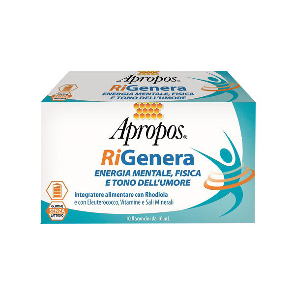 APROPOS RIGENERA ENERGIA FISICA E MENTALE 10 FLACONCINI 10 ML