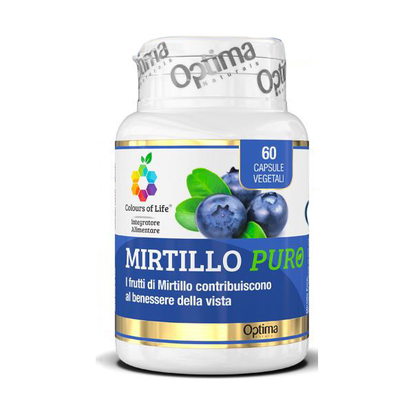 COLOURS OF LIFE MIRTILLO PURO 60 CAPSULE VEGETALI 500 MG