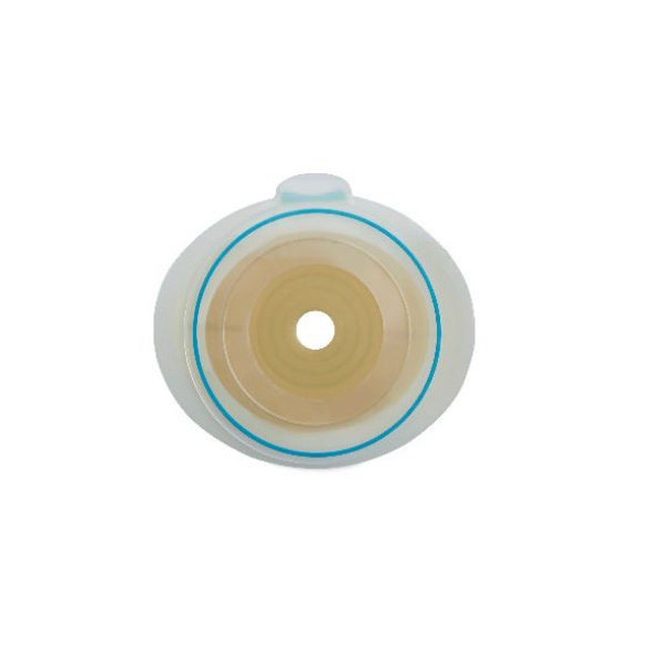 SENSURA MIO FLEX PLACCA PIANA CON AGGANCIO ADESIVO COLOSTOMIA E ILEOSTOMIA 90 MM RITAGLIABILE 10-88 10 PEZZI