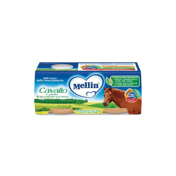 MELLIN OMOGENEIZZATO CAVALLO E PATATE 2 X 80 G