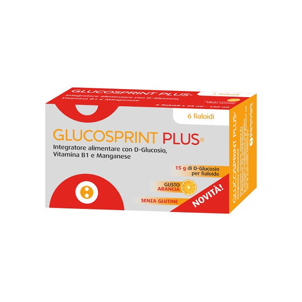 GLUCOSPRINT PLUS ARANCIA 6 FIALOIDI DA 25 ML