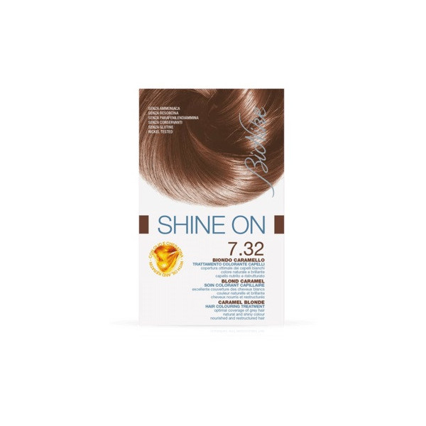 BIONIKE SHINE ON TRATTAMENTO COLORANTE CAPELLI BIONDO CARAMELLO 7.32