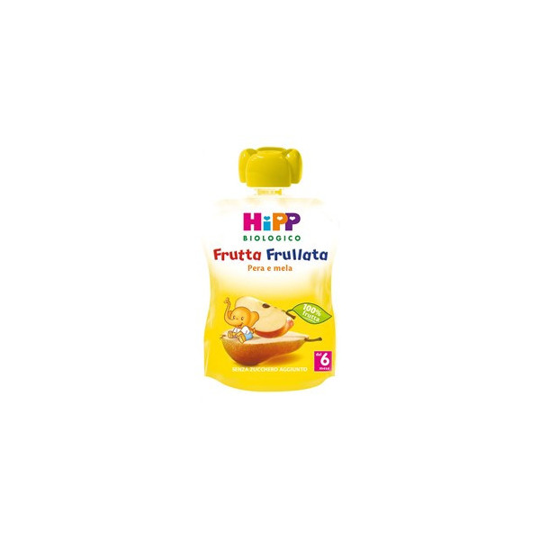 HIPP BIO FRUTTA FRULLATA PERA MELA 90 G
