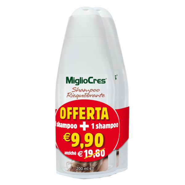 MIGLIOCRES SHAMPOO RIEQUILIBRANTE BIPACK 2 FLACONI X 200 ML