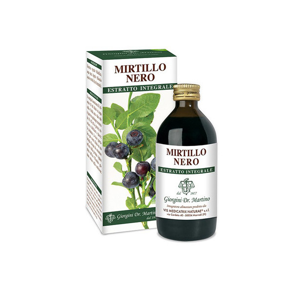 MIRTILLO NERO ESTRATTO INTEGRALE 200 ML