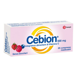 CEBION MASTICABILE SENZA ZUCCHERO VITAMINA C 500 MG 20 COMPRESSE