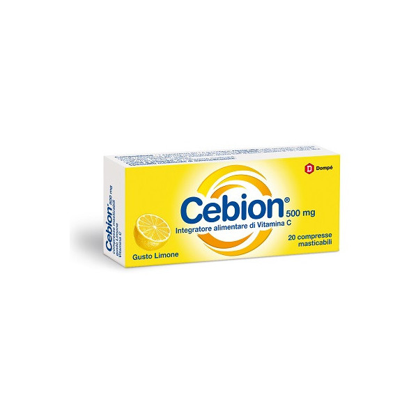 CEBION MASTICABILE LIMONE VITAMINA C 500 MG 20 COMPRESSE