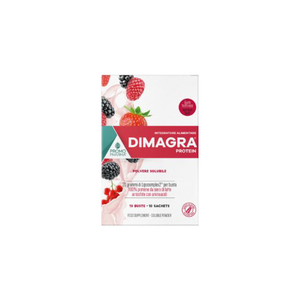 DIMAGRA PROTEIN RED FRUIT 10 BUSTE