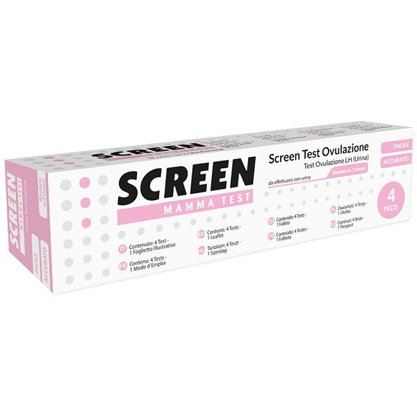 SCREEN TEST RAPIDO OVULAZIONE SCREEN 4 PEZZI