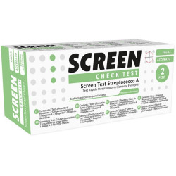 SCREEN TEST RAPIDO STREPTOCOCCO TAMPONE FARINGEO 2 PEZZI