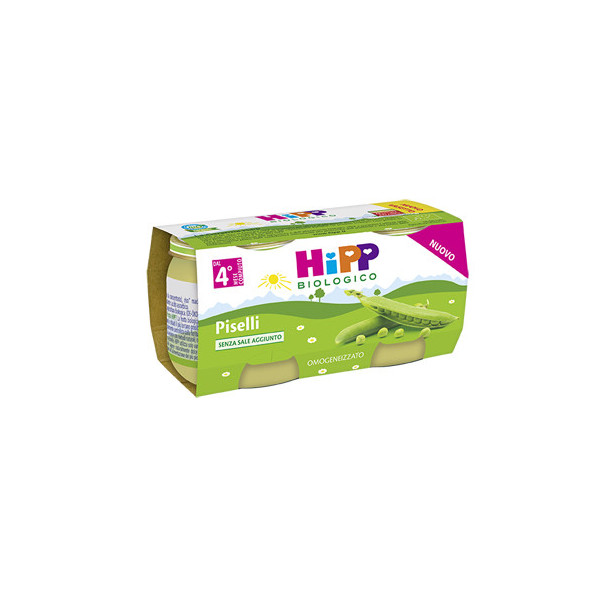 HIPP BIO OMOGENEIZZATO PISELLI 2X80 G