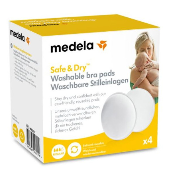 SAFE & DRY COPPETTA ASSORBILATTE LAVABILE 4 PEZZI