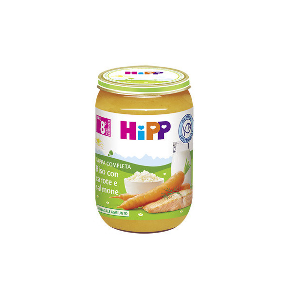 HIPP PAPPA PRONTA RISO CAROTE SALMONE 220 G