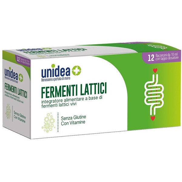 UNIDEA FERMENTI LATTICI 12 FLACONCINI 10 ML