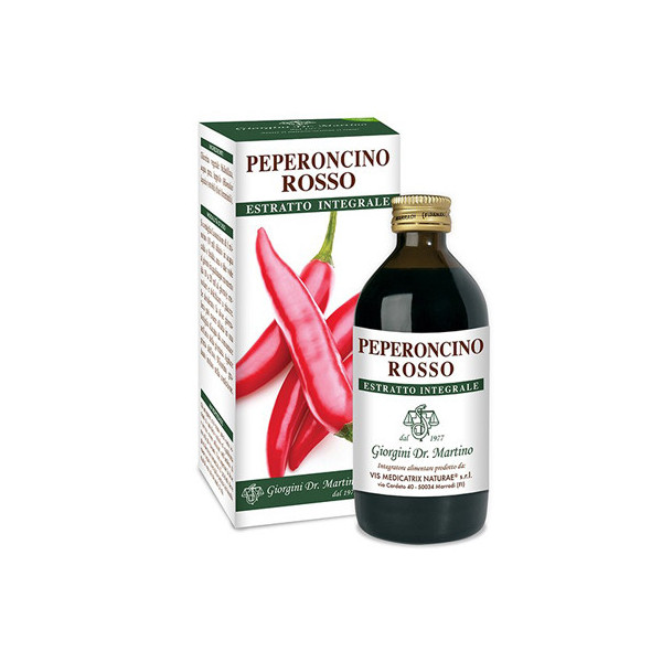 PEPERONCINO ROSSO ESTRATTO INTEGRALE 200 ML