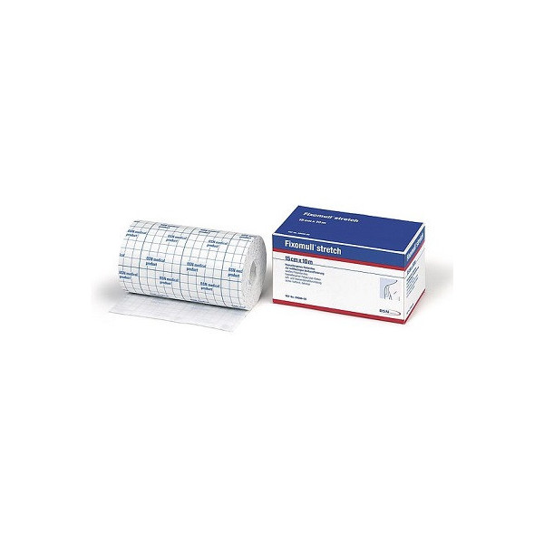 FASCIA AUTOADESIVA IPOALLERGENICA FIXOMULL STRETCH PER FISSAGGIO CATETERI M 5 X 5 CM