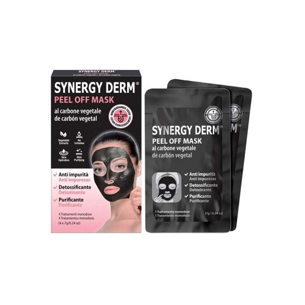 SYNERGY DERM PEEL OFF MASK 4 TRATTAMENTI MONODOSE 7 G
