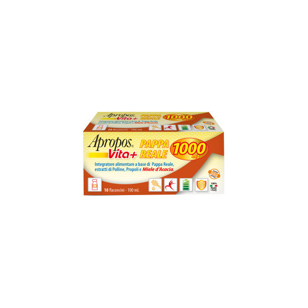 APROPOS VITA+ PAPPA REALE 1000MG 10 FLACONCINI DA 10 ML