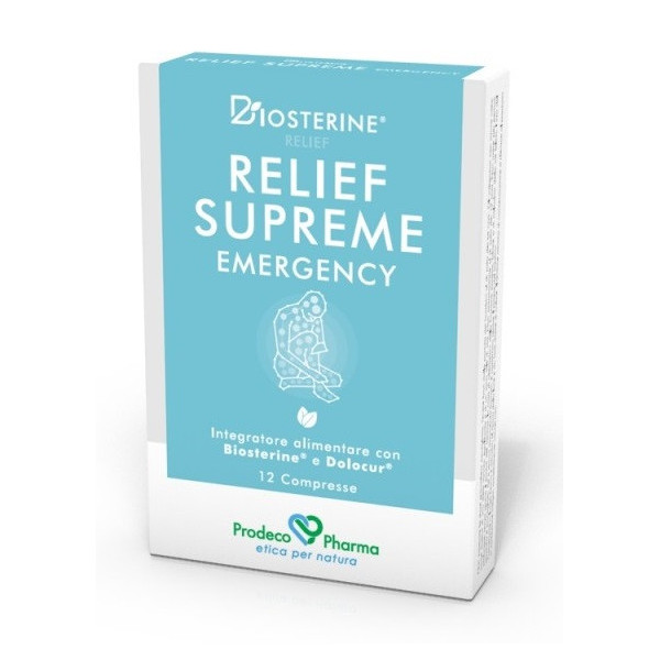 BIOSTERINE RELIEF SUPREME EMERGENCY 12 COMPRESSE