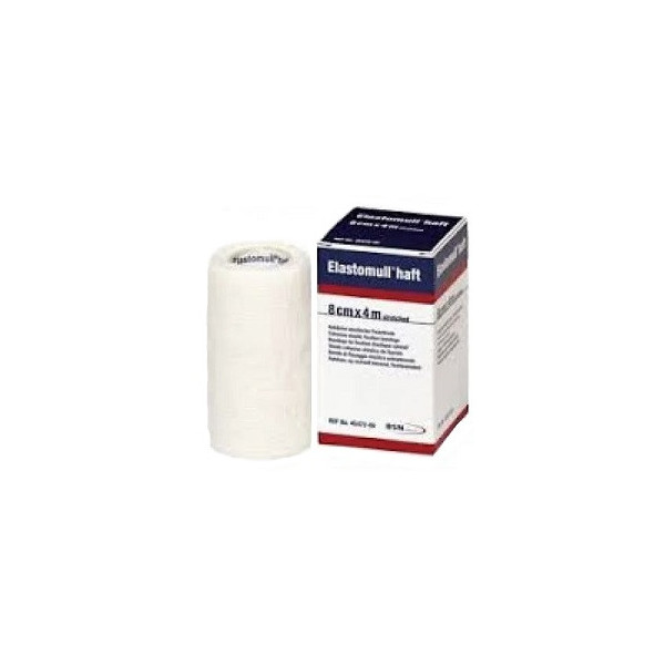 BENDA ELASTICA AUTOADESIVA ELASTOMULL HAFT COMPRESSIONE FORTE 8X400 CM