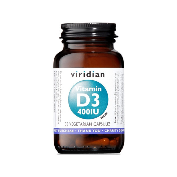 VIRIDIAN VITAMIN D3 400IU 30CPS