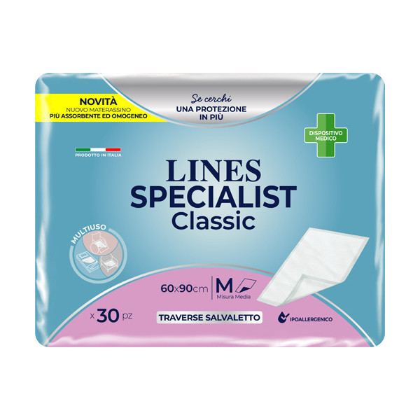 TRAVERSA ASSORBENTE LINES SPECIALIST CLASSIC MISURA 60X90 CM 30 PEZZI