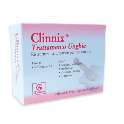 CLINNIX TRATTAMENTO UNGHIE 2 FLACONI 15 ML + 2 PENNELLI APPLICATORI