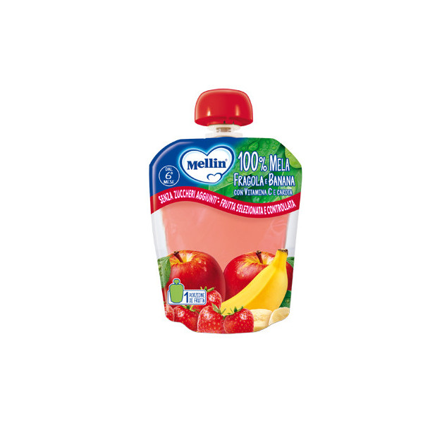 MELLIN POUCH MELA/FRAGOLA/BANANA 90 G