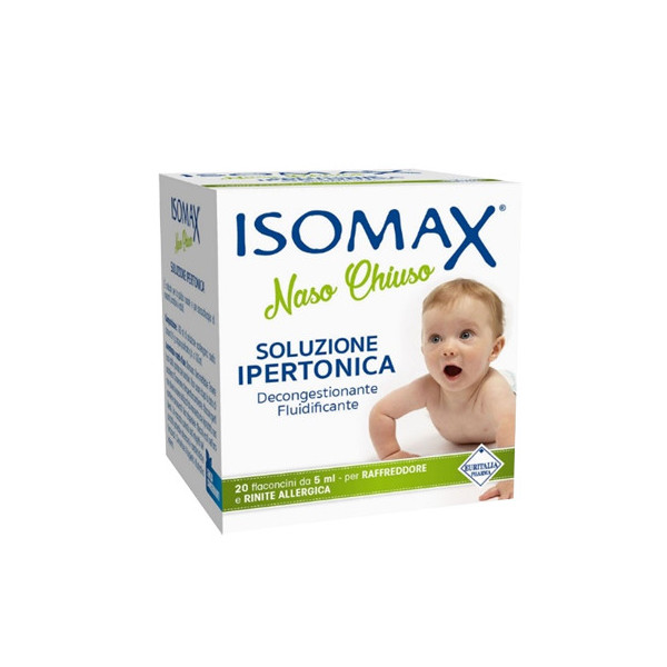 SOLUZIONE IPERTONICA ISOMAX NASO CHIUSO 20 FLACONCINI DA 5 ML