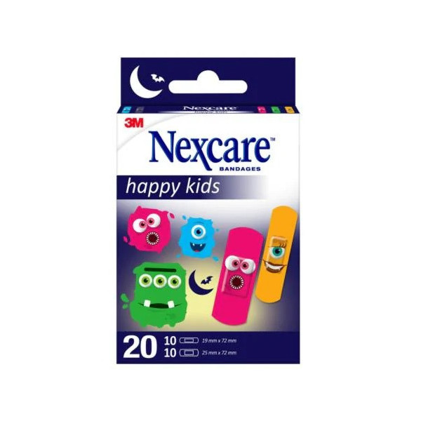 CEROTTI NEXCARE KIDS PLASTERS MONSTERS 20 PEZZI ASSORTITI