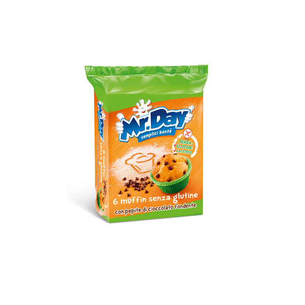 MR DAY MUFFIN SENZA GLUTINE CON PEPITE DI CIOCCOLATO FONDENTE 6 X 42 G