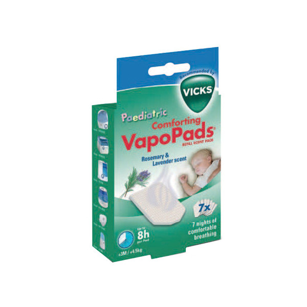 VICKS VAPOPADS ROSEMARY & LAVENDER SCENTE 7 PEZZI