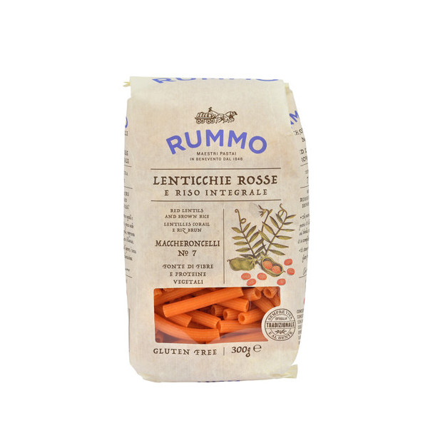 RUMMO MACCHERONCELLI N 7 LENTICCHIE ROSSE E RISO INTEGRALE 300 G