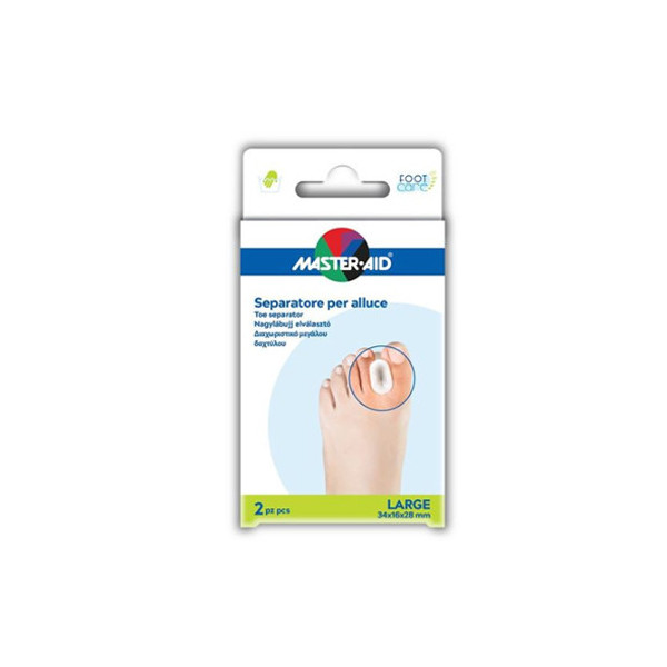 SEPARATORE DITA IN GEL MASTER-AID FOOTCARE PER ALLUCE LARGE 2 PEZZI D2
