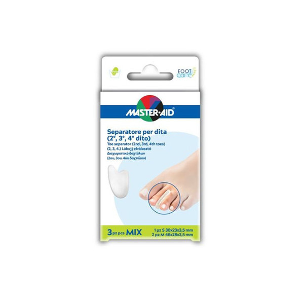SEPARATORE DITA IN GEL MASTER-AID FOOTCARE MIX 1 SMALL + 2 MEDIUM C9